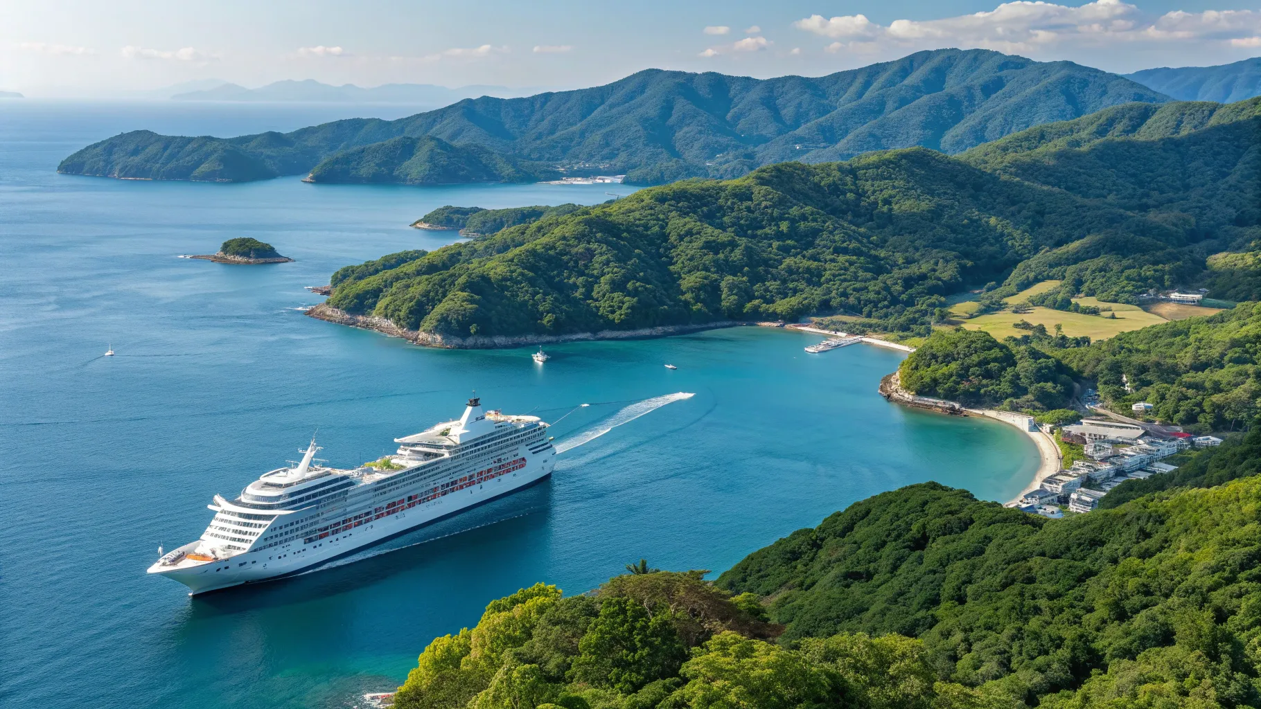東京から大阪へのクルーズについてもっと読む 2026 Scenic cruise along Japan's coastline.