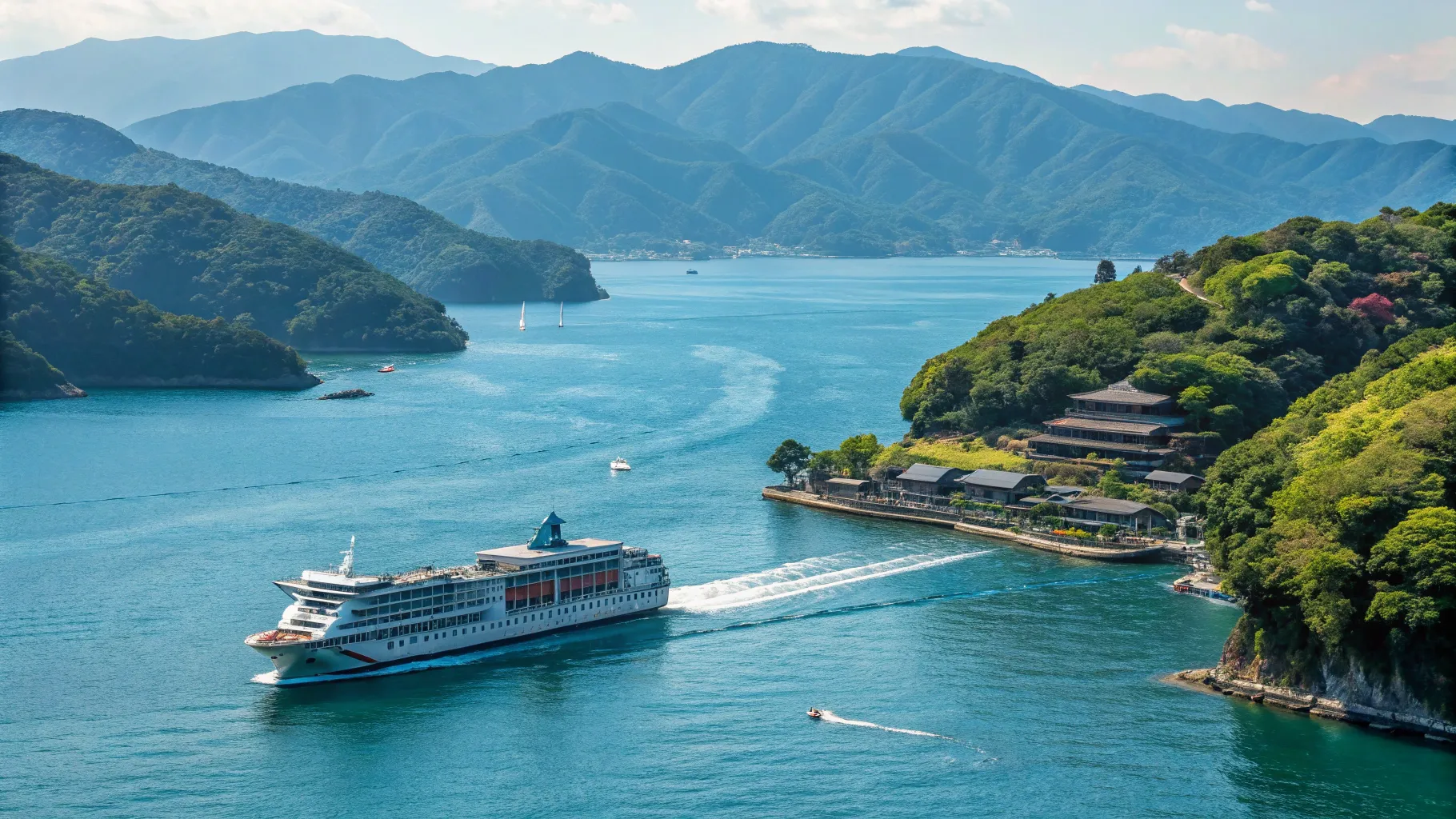 Cruises from Kobe to Kyoto showcase stunning landscapes and vibrant waterscapes.