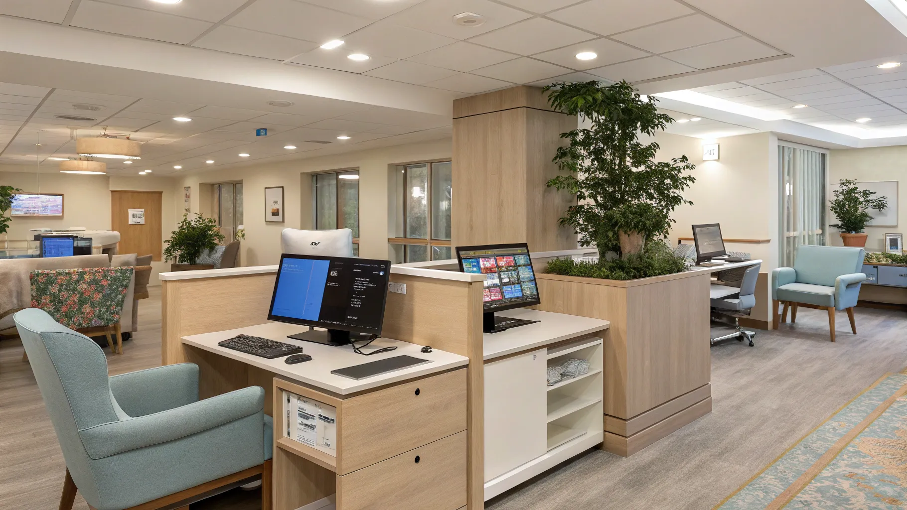 高齢者向け病院ITサポート職 advanced technology aiding elderly health care.
