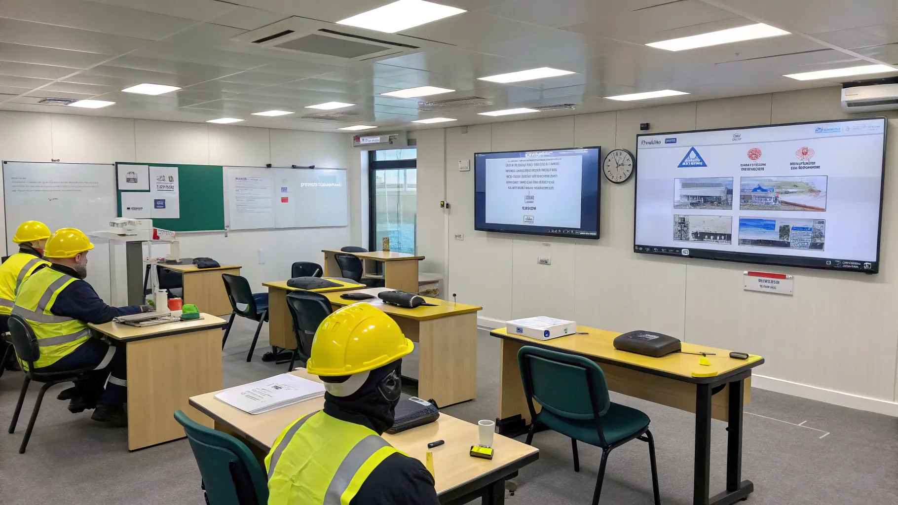 Pós em Engenharia de Segurança do Trabalho EAD training environment showcasing safety tools.