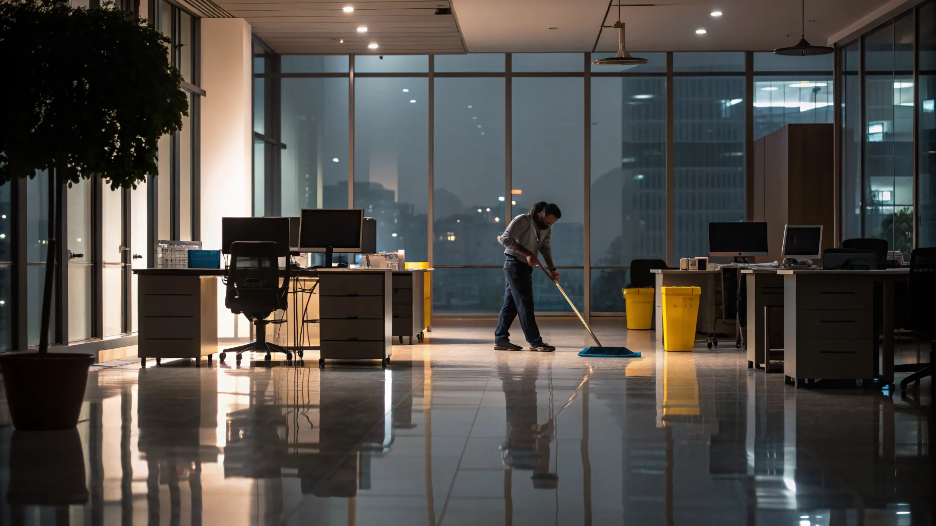 Guia Para Empregos de Limpeza Noturna em Escritórios