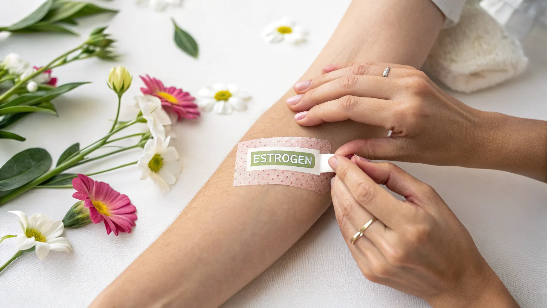 Terapia com Adesivo de Estrogênio para Alívio da Menopausa