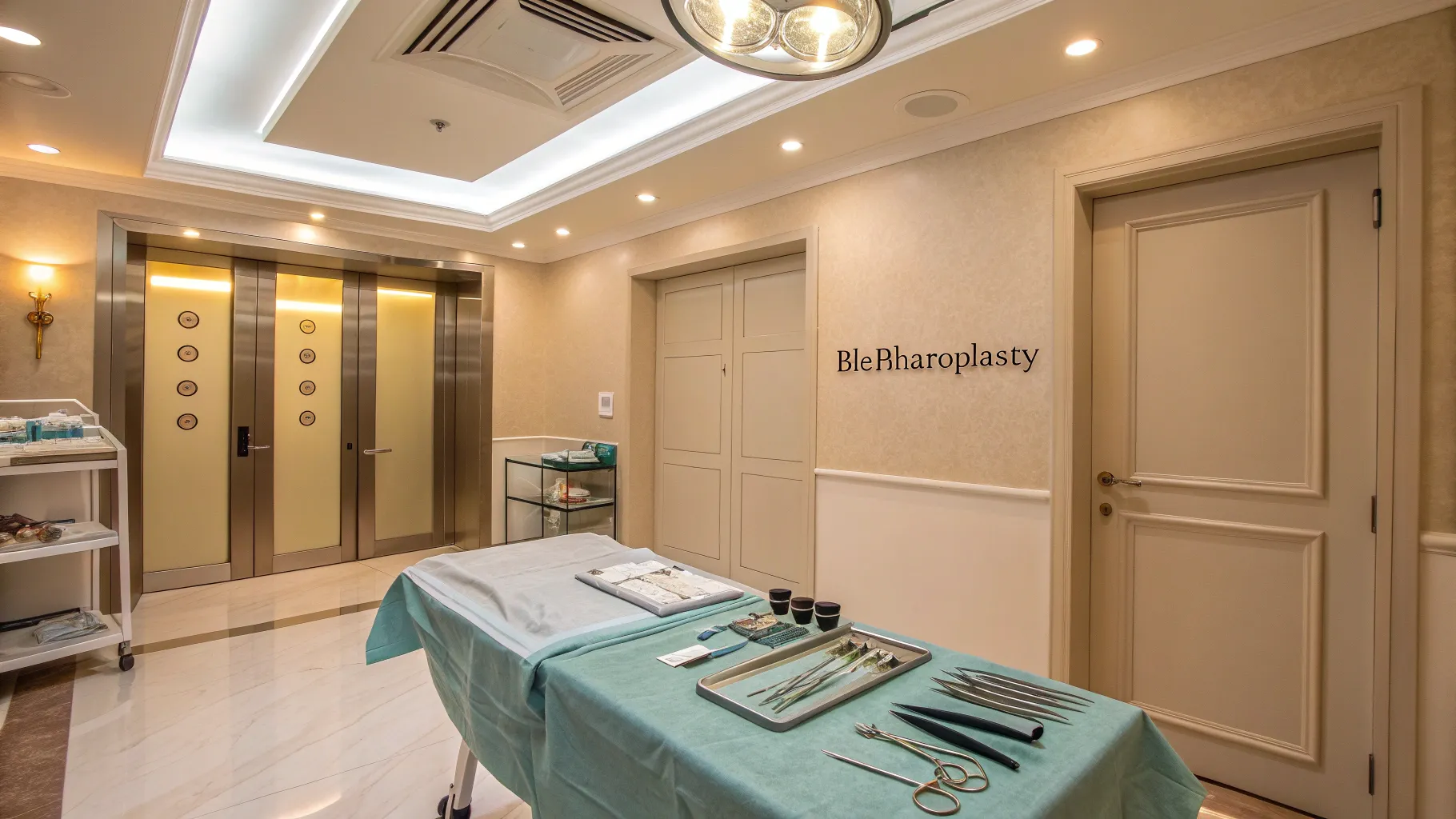 6 Razões para Fazer Blefaroplastia – Benefícios da Cirurgia de Pálpebras: A soothing clinic setup.