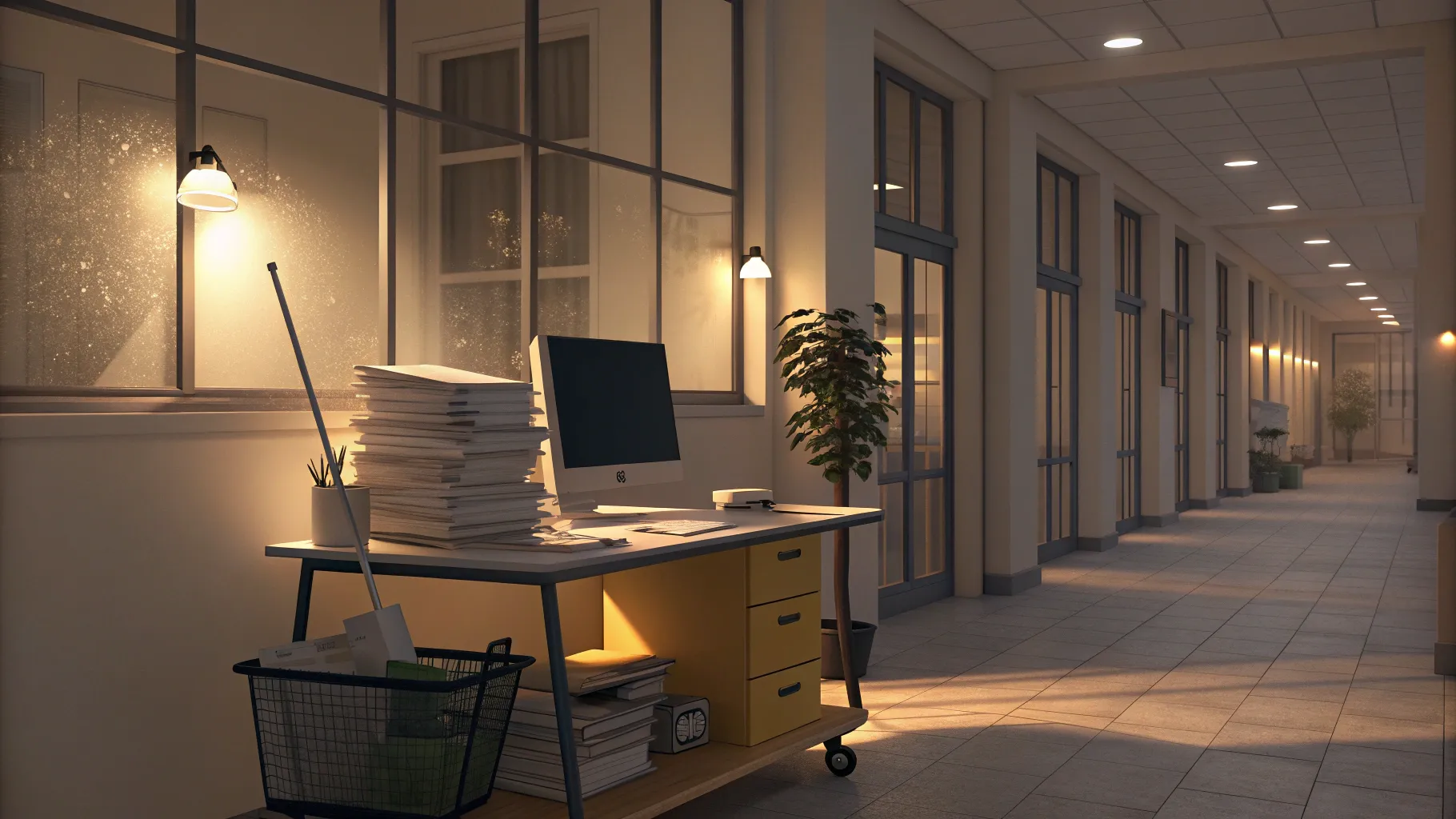 Saiba mais sobre trabalhos de limpeza noturna em escritórios para idosos: serene office.